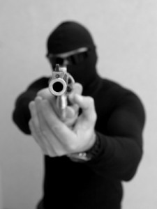 Held up at gunpoint Held up at gunpoint