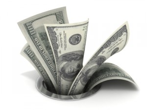 money flushed away money flushed away