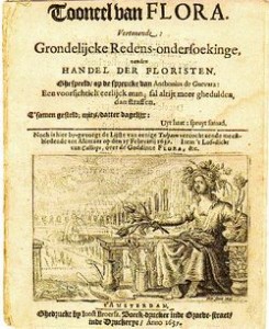 tulip-craze-pamphlet Pamphlet from the Dutch tulipomania, printed in 1637